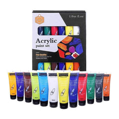 Keep Smiling Acrylic Color Tube 30ml Set Of 18