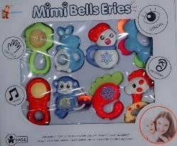 MINI BELLS SERIES RATTLES 8 PCS (776-B14)