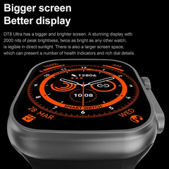 T900 Ultra 2.02 Smart Watch 2023 Full Touch Screen Series 8 Relog Intelligent Wireless Charging Black