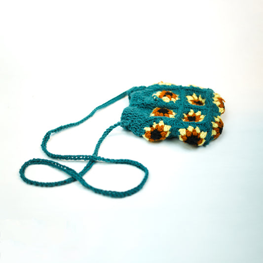 Sunflower Crochet Bags