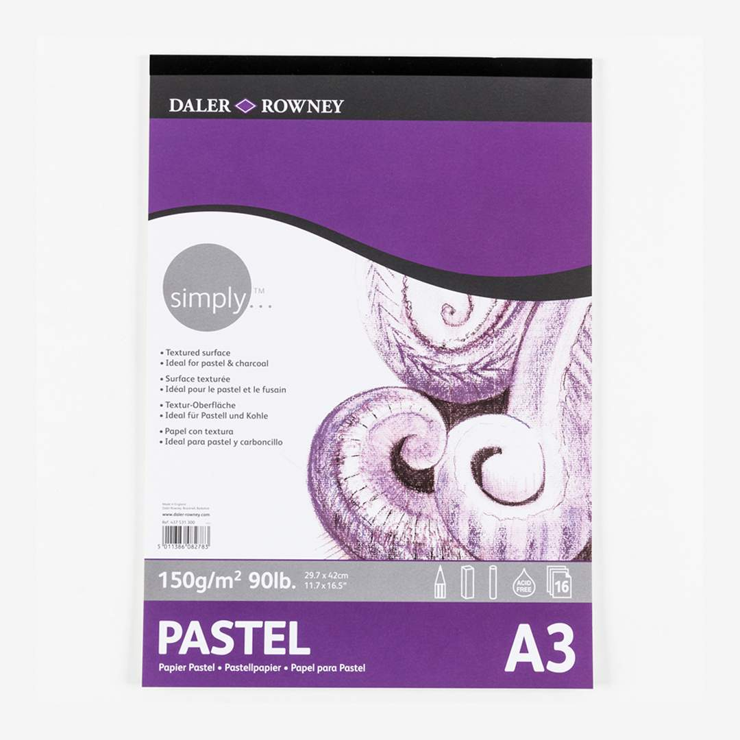 Daler Rowney Simply Pastel Pad For Charcoal & Pastels-school2office.com-art supplies,best,canvas & art sheets,drawing pad,new