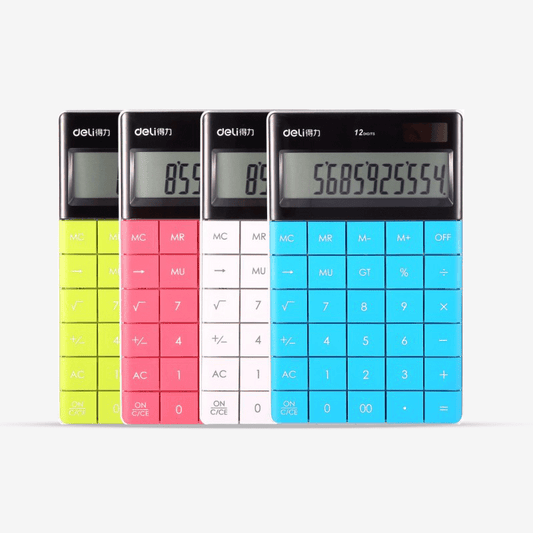 Deli E1589 Modern Soft Calculators 12-digit