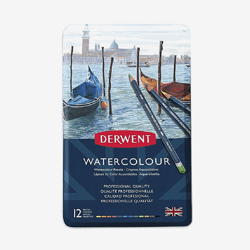 Derwent Watercolour Pencil Tin Pack