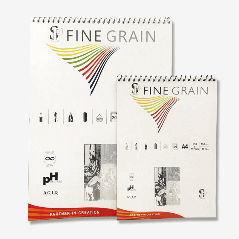 Sp Fine Grain Sketch Pads 20 Sheet 150gm