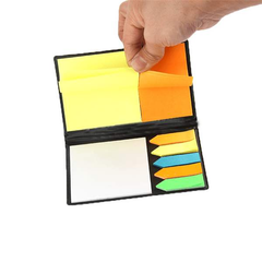 Mix Color Sticky Note With Leather Pad-School2Office-office supplies,sticky notes