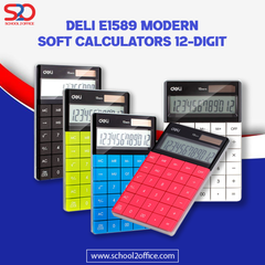 Deli E1589 Modern Soft Calculators 12-digit