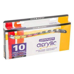 Daler Rowney Graduate Acrylic Paint 38ml Pack Of 10-school2office.com-acrylic paint,art supplies,new,paints and mediums