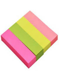 Three Flower Sticky Notes 4 (Neon Color) 75*18 mm