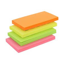 Three Flower Sticky Notes 4 (Neon Color) 75*18 mm