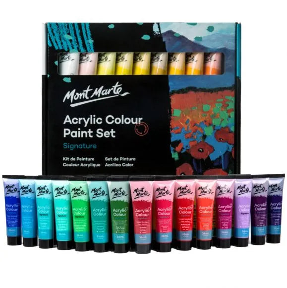 Mont Marte Acrylic Colour Paint Set Signature 36 pcs of 36 Ml