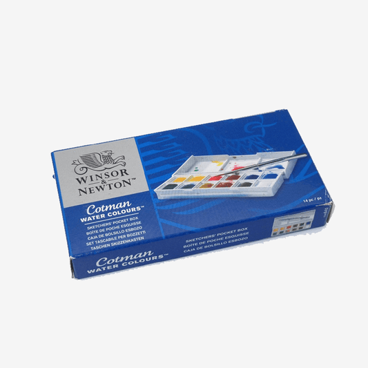 Winsor Newton Cotman Watercolor Sketchers Pocket Box 12 Half Pans